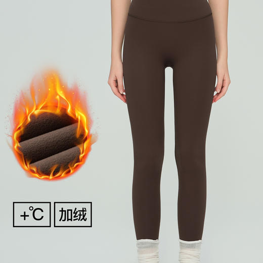 秋冬加厚加绒高腰健身瑜伽裤蜜桃运动收腹提臀鲨鱼裤女外穿ADCK53020 商品图0