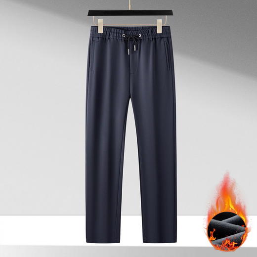 【特大码】【加绒】【DM】大依优型大码男装加绒款松紧腰弹力休闲裤直筒运动裤百搭长裤300斤 商品图9