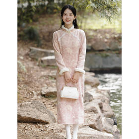 《浮雪》清新双色年轻款，改良收腰减龄少女连衣裙LSB3381