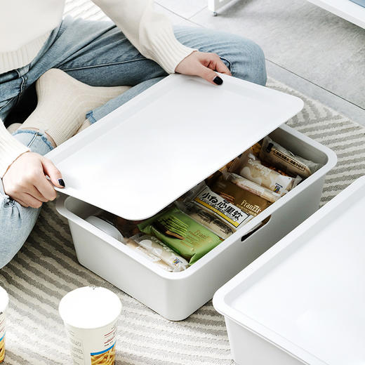 【茶花】9L方形带盖储物盒 商品图5