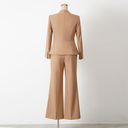 艾尚臣卡其色职业装女秋冬新款高级感时尚工作服气质通勤西装套装 商品图4