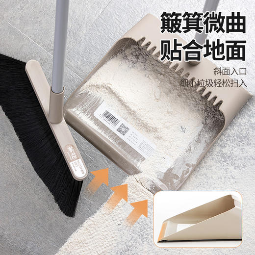 【茶花】扫把套装家用扫帚簸箕组合笤帚厨房卫生间扫地扫头发扫帚 商品图2