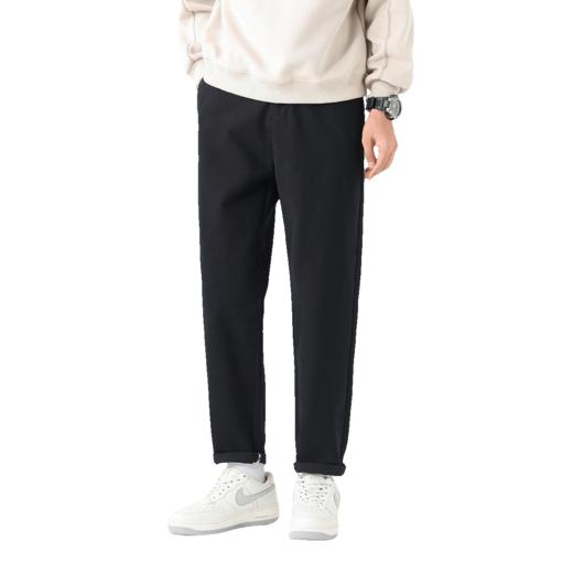 【全棉】罗蒙秋冬男士休闲裤锥形阔腿版型舒适百搭显腿长长裤子 商品图7