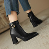 【预售5天】时装靴百搭气质，粗跟牛皮瘦瘦靴HP&A2568 商品缩略图4