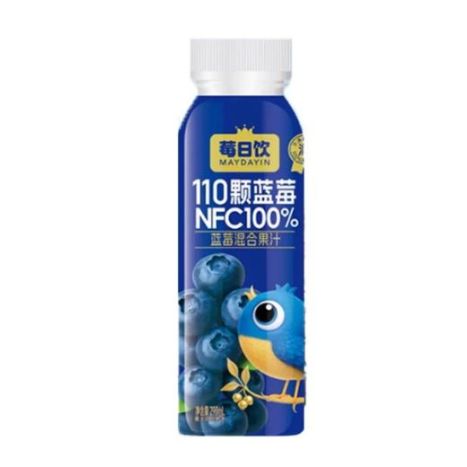 【超市】莓日饮MAYDAYIN 110颗蓝莓NFC100%蓝莓混合果汁 290ml/瓶 商品图0