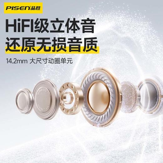 品胜 半入耳式Type-C数字有线耳机 耳麦游戏吃鸡K歌音乐耳机 适用于iPhone16小米华为oppo 商品图1