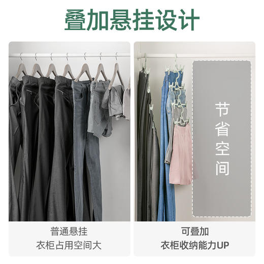 【茶花】多功能防滑裤架牛仔裤西装裤架 商品图5