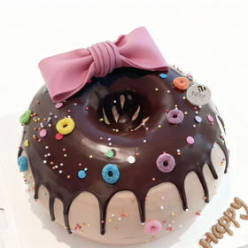 甜甜圈（巧克力奶油 巧克力胚）