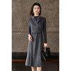 羊毛羊绒背心连衣裙 手感软糯 上身锁温 优雅通勤极简 米思阳2025冬季新款无袖西装领鱼尾背心裙5161 商品缩略图2