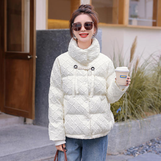 HR SNX2663羽绒棉服小个子洋气立领保暖棉袄外套 商品图2