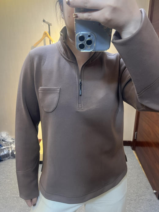 水淼2025冬新款休闲保暖半拉链内绒柔软小衫1481 商品图4