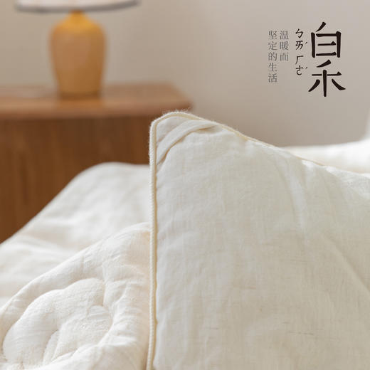 【白禾】【白禾上新】【秋冬新款上新】A棉麻脱脂棉花被芯 棉麻面料   纯棉填充 商品图8