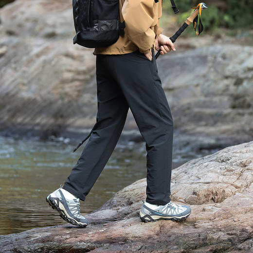 【户外风格】罗蒙秋冬休闲裤男士四面弹户外易打理休闲裤拉链口袋设计时尚长裤 商品图6