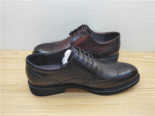 豪行秋冬新款12366526真皮牛皮商务休闲男鞋单鞋皮鞋 商品图3