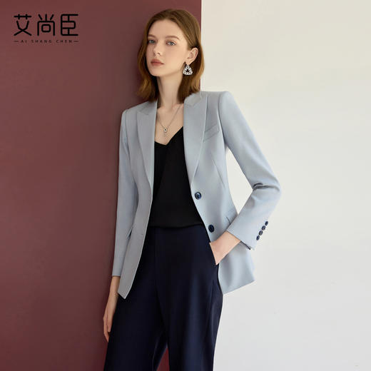 艾尚臣职业西装套装女秋正式场合端庄套装轻职场通勤穿搭西服外套 商品图0
