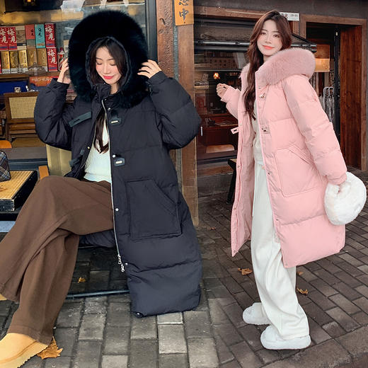 奢姿2025年冬季新款大码女装连帽减龄外套胖妹妹休闲保暖羽绒服7344300232 商品图4