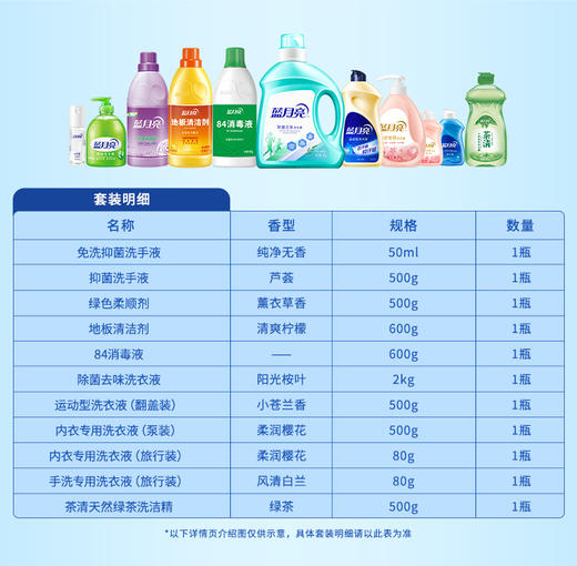 蓝月亮 除菌家清11件套 （81001008） 商品图1