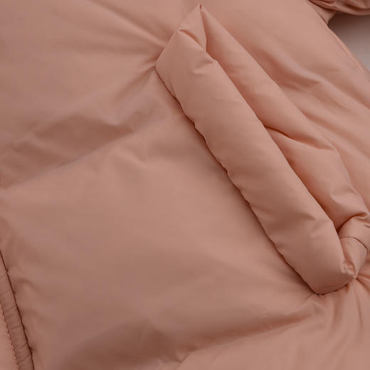 棉果果冬季新品女童涤丝纺羽绒保暖加厚粉色小熊短款羽绒服M422102925601 商品图4