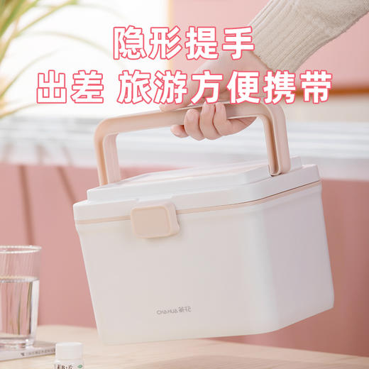 【茶花】利佳手提药箱 幼儿园儿童便携收纳箱 商品图4
