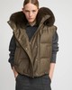 Yves Salomon - VEST MADE WITH LORO PIANA FLANNEL FABRIC/FOX - EARTH - 女装 - 背心 - 咖褐色 商品缩略图2