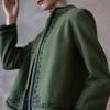 【à perles】复古轻中式花边刺绣羊毛外套 商品缩略图6