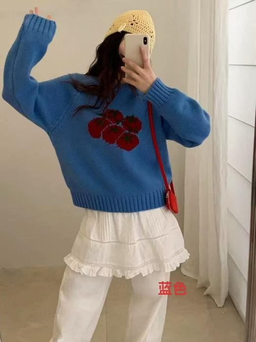 【YW】无忧购韩系减龄番茄圆领针织新款软糯减龄毛衣针织衫11185（截单后3-5天发货） 商品图8