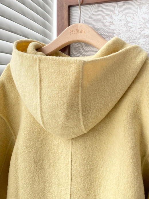 【日光蜜糖】连帽盘扣毛呢大衣|两色可选，现货 商品图9