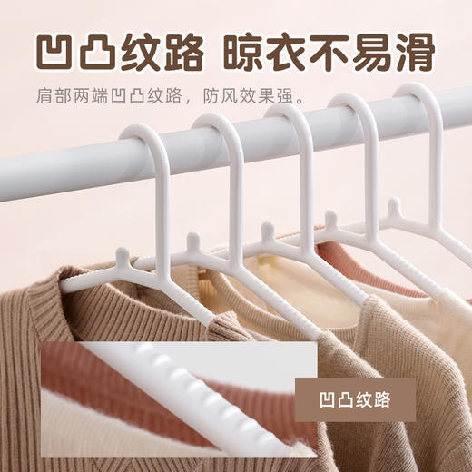【茶花】成人衣架加厚防滑家用加粗衣服架防变形衣挂晾衣服晒架 商品图2