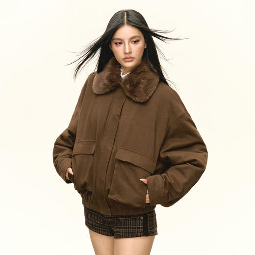 Ariseism 美式复古棉服冬季新款加厚保暖外套 商品图3