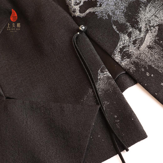 上久楷新中式单面宋锦马甲新款中国风无袖夏五吟梅图 CY1045206026 商品图9