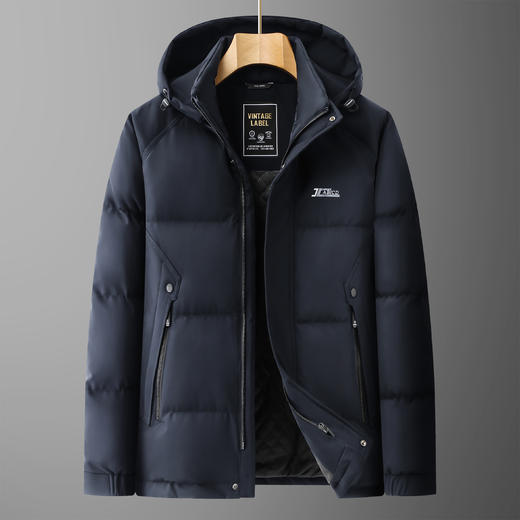 【可拆卸帽】【DDT】大依优型大码男装连帽棉服棉衣外套加肥加大男士胖子上衣 商品图9