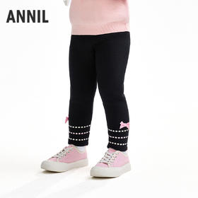 【实体店同款】女童全腰针织打底夹裤冬季新款安奈儿童装XG546010