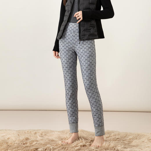 百媚生 羽绒裤女外穿可拆卸高腰显瘦加厚白鸭绒保暖棉裤  85CF314 商品图3