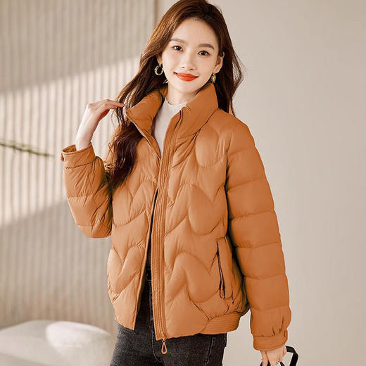 丁摩 立领轻薄短款羽绒服女F6549 商品图2