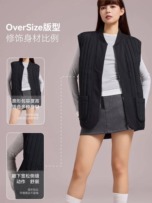 男士竖条纹拼接羊毛马甲冬季男背心【YM7381】 商品图1