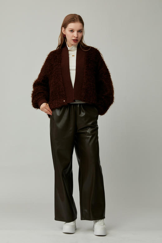 SAFICOO 时尚休闲 松紧腰设计 宽松直筒阔腿裤 商品图0