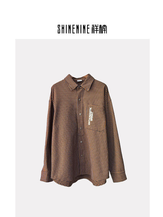 419625243格纹字母衬衫外套 商品图0