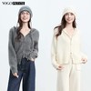 VogoPetite	长绒双开拉链连帽开衫100%山羊绒	BP141F1603 商品缩略图0