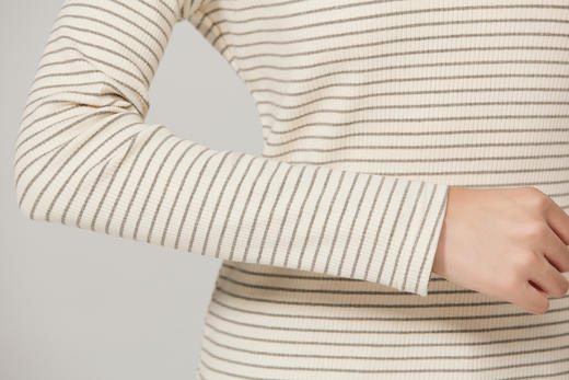 【素道】有机棉女士打底衫(薄款 )  小高领 长袖女士上衣 修身打底衫  秋冬内搭 亲肤舒适 百搭 贴身保暖  [漳州仓] 商品图5