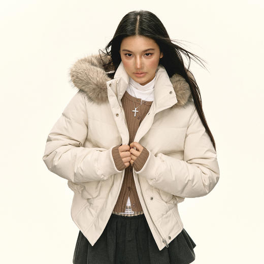 Ariseism 美式复古棉服女冬季新款加厚保暖外套 商品图0