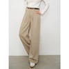 鹿向南「步履生花」高腰卡其牛仔裤女秋装宽松阔腿裤复古直筒长裤 商品缩略图3