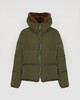Yves Salomon - DOWN JACKET TECHNICAL FABRIC/MINK - ARMY GREEN/LUNA - 女装 - 羽绒服 - 军绿色 商品缩略图0