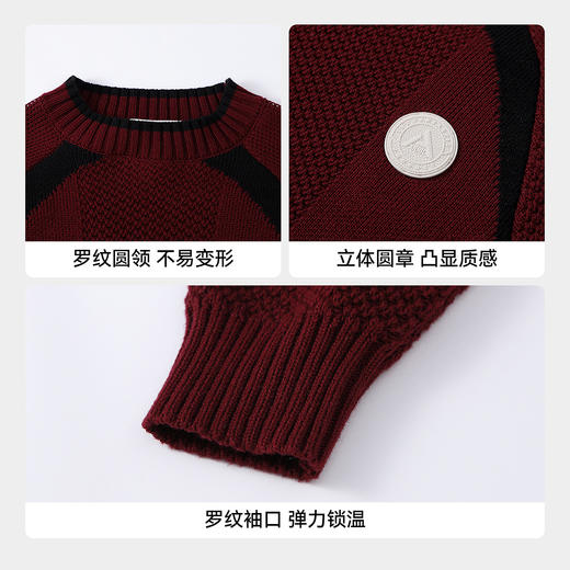 【实体店同款】男童圆领棉线衫冬季新款安奈儿童装AB544031 商品图4