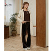 司歌丝绒弹力显瘦直筒长裤女橡筋D90GA115 商品缩略图2