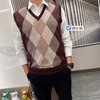 【雅戈尔同款爸爸马甲】加绒加厚  保暖贴心 高密度针织保暖男v领毛衣冬季马甲背心坎肩套头针织衫中老年爸爸装新款新品 商品缩略图2