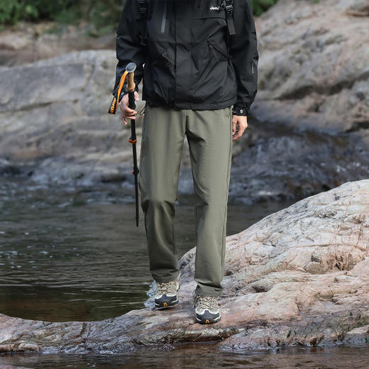 【户外风格】罗蒙秋冬休闲裤男士四面弹户外易打理休闲裤拉链口袋设计时尚长裤 商品图2