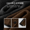 【10/29新品】熙世界廓形宽松长款毛呢大衣女冬季气质优雅棕色纯羊毛双面呢外套 商品缩略图3