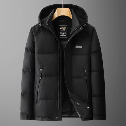 【可拆卸帽】【DDT】大依优型大码男装连帽棉服棉衣外套加肥加大男士胖子上衣 商品图1