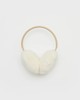 Yves Salomon - EARWARMER MINK AND LEATHER - PAVLOVA - 女装 - 配件 - 奶油色 商品缩略图0