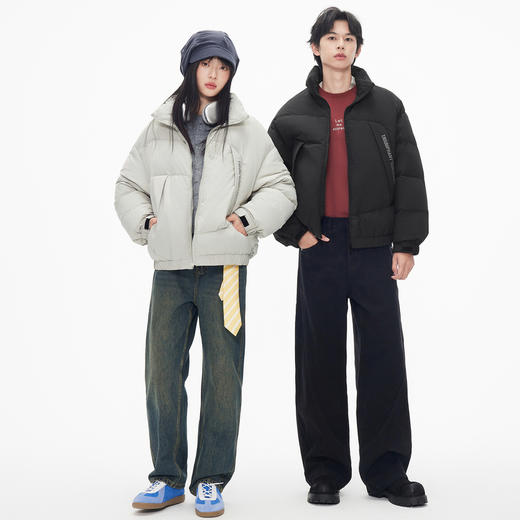 【三防】gxg.jeans男装 双色简约90鸭绒宽松面包服短款三防羽绒服 25年冬新品 商品图3